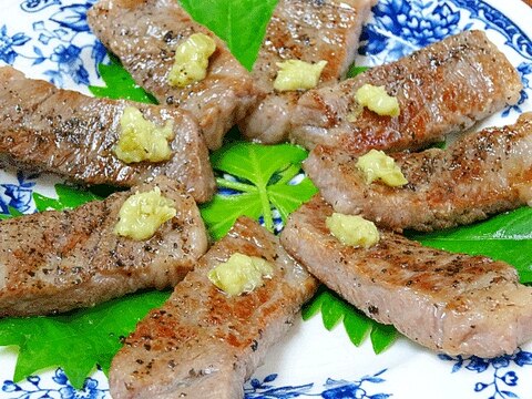 フライパンでサッと♪　「焼肉ワサビ風味」